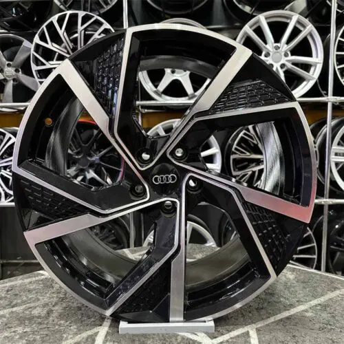 19 inç 5x112 Audi S Siyah Elmas Kesim Jant Modeli (4 Adet)