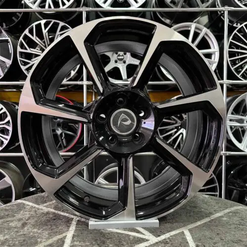 18 inç 5x112 Audi S Siyah Elmas Kesim Jant Modeli (4 Adet)