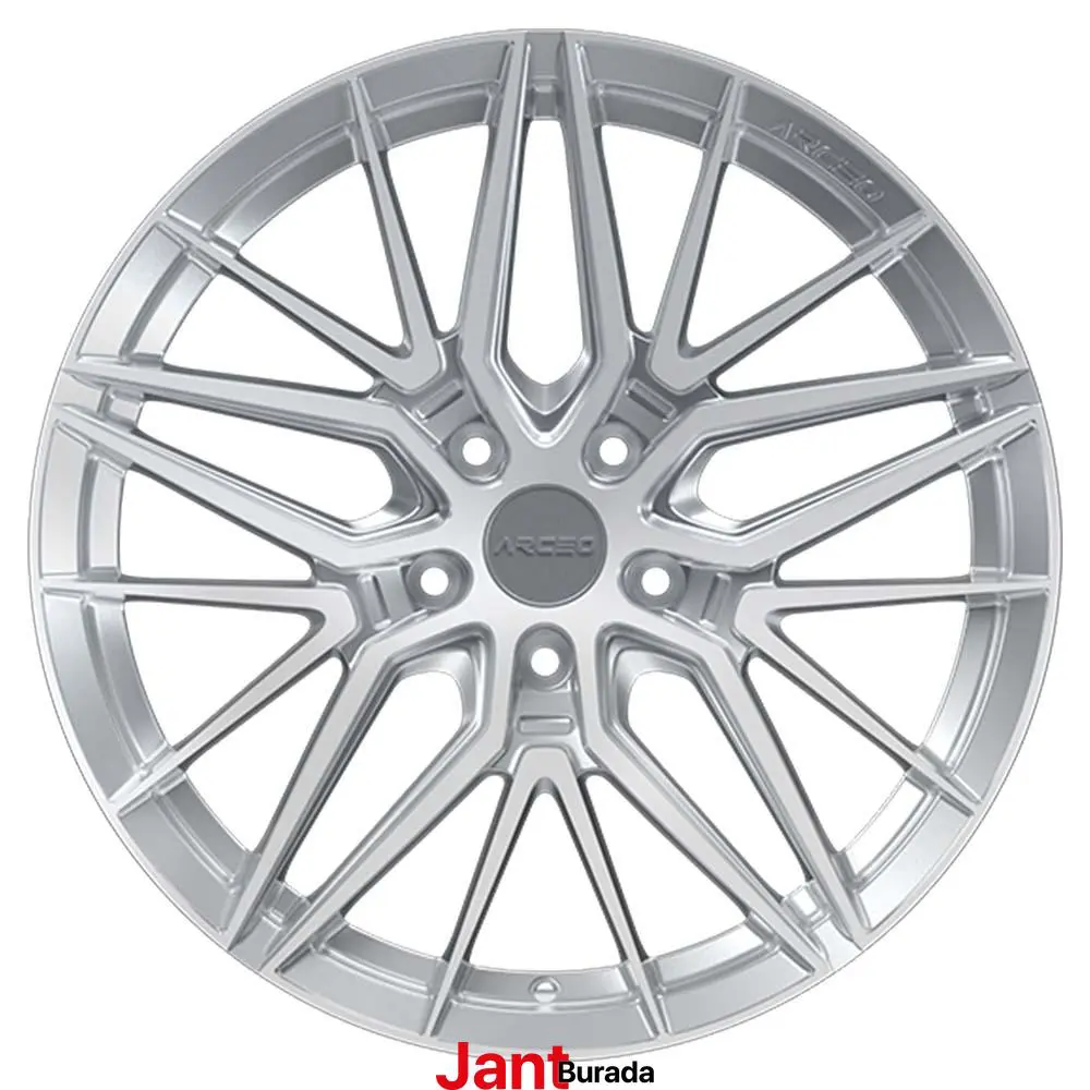 18 inç 5x112 Arceo Sevilla Gümüş Elmas Kesim Jant Modeli (4 Adet)