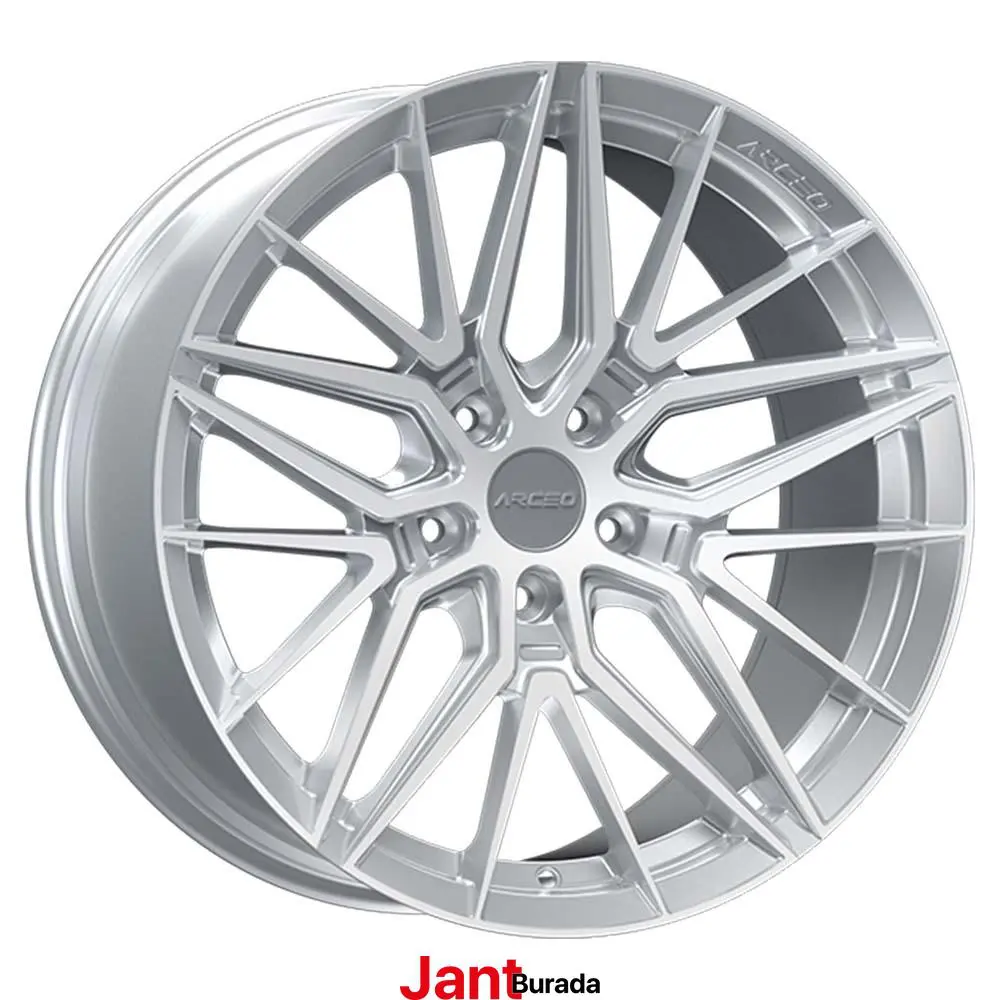 18 inç 5x112 Arceo Sevilla Gümüş Elmas Kesim Jant Modeli (4 Adet)