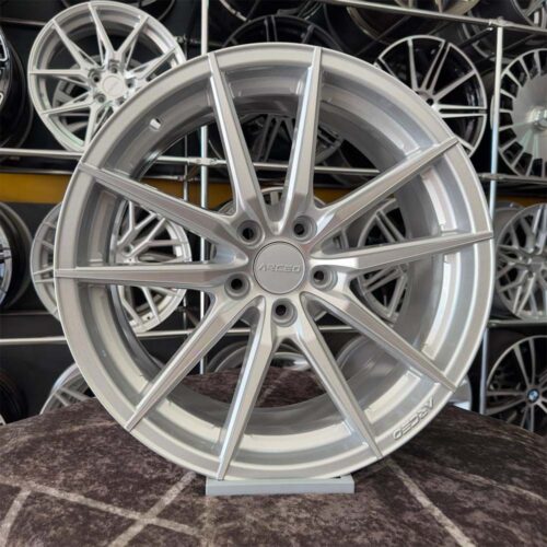 18 inç 5x105 Arceo Monaco Gümüş Elmas Kesim Jant Modeli (4 Adet)