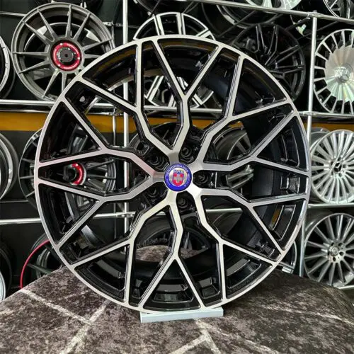 18 inç 5x112 HRE HF2 Siyah Elmas Kesim Jant Modeli (4 Adet)