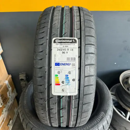 245/45 R18 96Y Continental ContiSportContact 3 Yazlık Lastik 2023 Üretim Run Flat