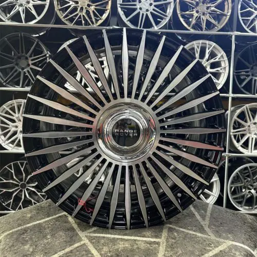 21 inç 5x120 Rango Rover Siyah Elmas Kesim Jant Modeli (4 Adet)