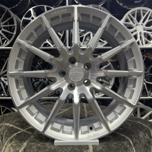 19 inç 5x112 Arceo Stars Gümüş Elmas Kesim Jant Modeli (4 Adet)