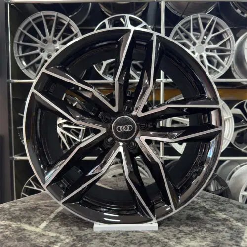 19 inç 5x112 Audi RS Siyah Elmas Kesim Jant Modeli (4 Adet)