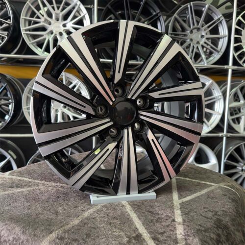 16 inç 5x108 Ford Fiesta Siyah Elmas Kesim Jant Modeli (4 Adet)