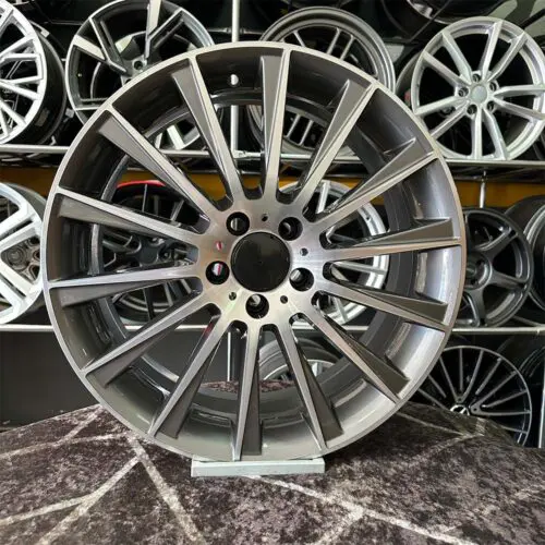 18 inç 5x112 Mercedes Gun Metal Elmas Kesim Jant Modeli (4 Adet)