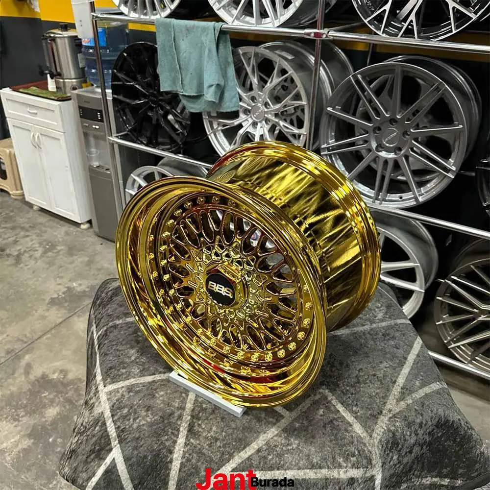 16 inç 4x100 BBS RS2 Gold Krom Jant Modeli (4 Adet)