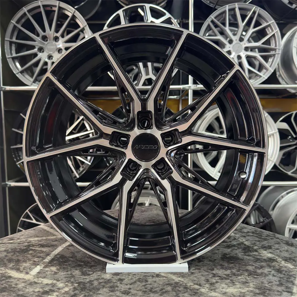 17 inç 5x108 Arceo Marseille Siyah Elmas Kesim Jant Modeli (4 Adet)