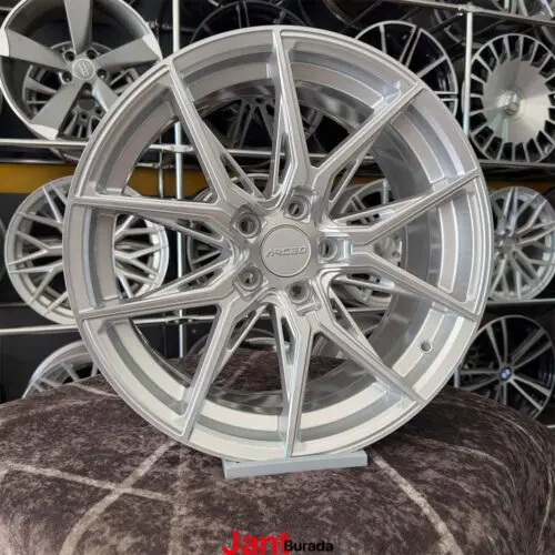 18 inç 5x112 Arceo Marseille Gümüş Elmas Kesim Jant Modeli (4 Adet)