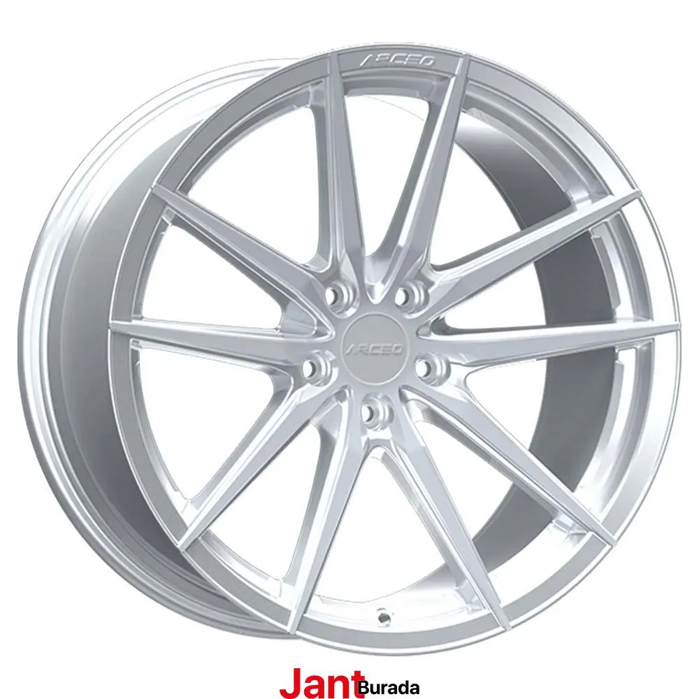 18 inç 5x112 Arceo Monaco Gümüş Elmas Kesim Jant Modeli (4 Adet)
