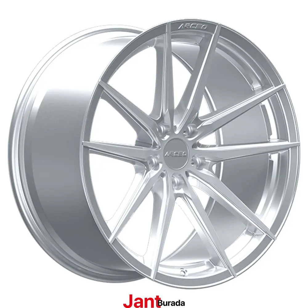 18 inç 5x112 Arceo Monaco Gümüş Elmas Kesim Jant Modeli (4 Adet)