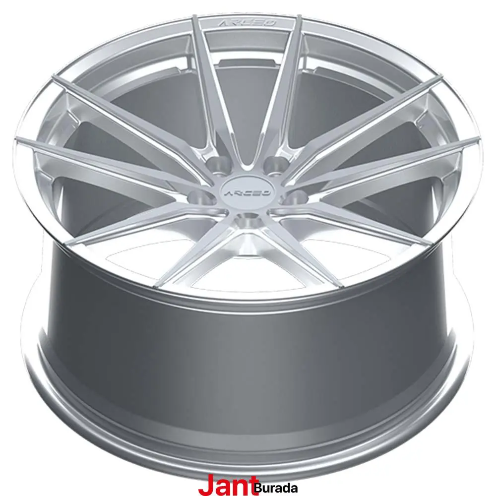 18 inç 5x112 Arceo Monaco Gümüş Elmas Kesim Jant Modeli (4 Adet)