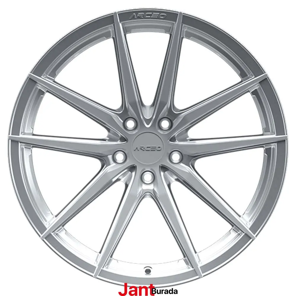 18 inç 5x112 Arceo Monaco Gümüş Elmas Kesim Jant Modeli (4 Adet)