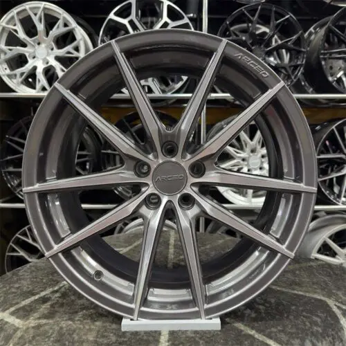 18 inç 5x105 Arceo Monaco Gun Metal Elmas Kesim Jant Modeli (4 Adet)