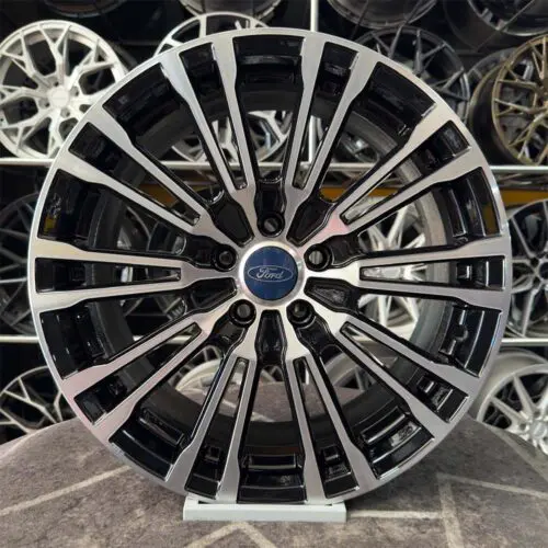 18 inç 5x108 Ford Focus Mondeo Siyah Elmas Kesim Jant Modeli (4 Adet)