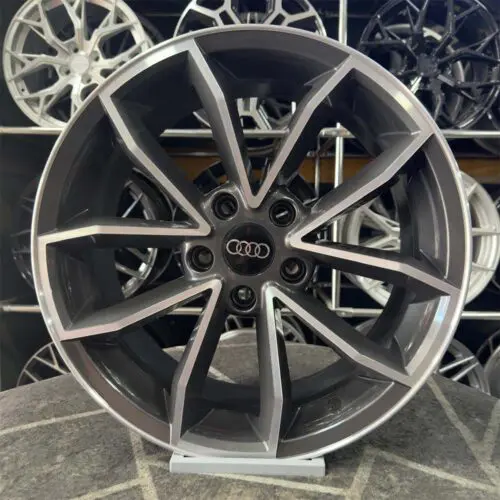 17 inç 5x112 Audi Gun Metal Elmas Kesim Jant Modeli (4 Adet)