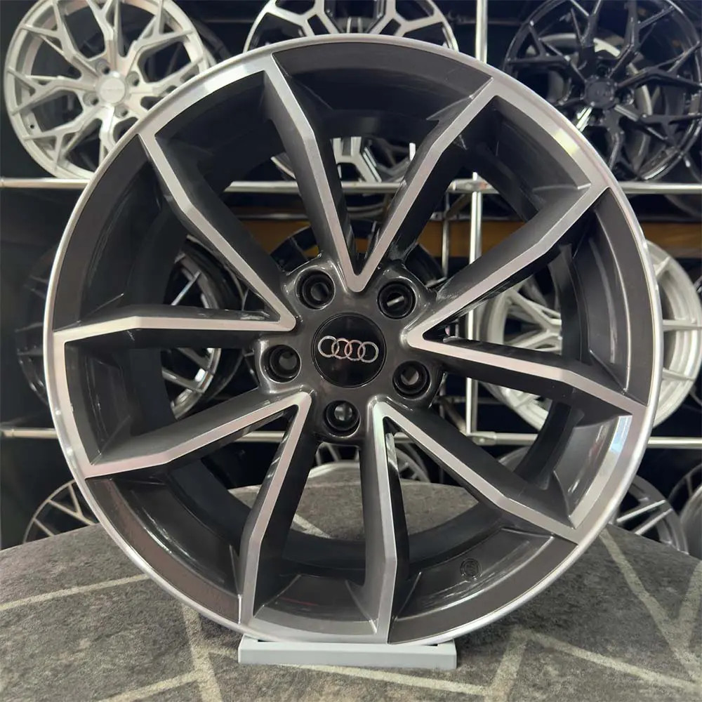 17 inç 5x112 Audi Gun Metal Elmas Kesim Jant Modeli (4 Adet)
