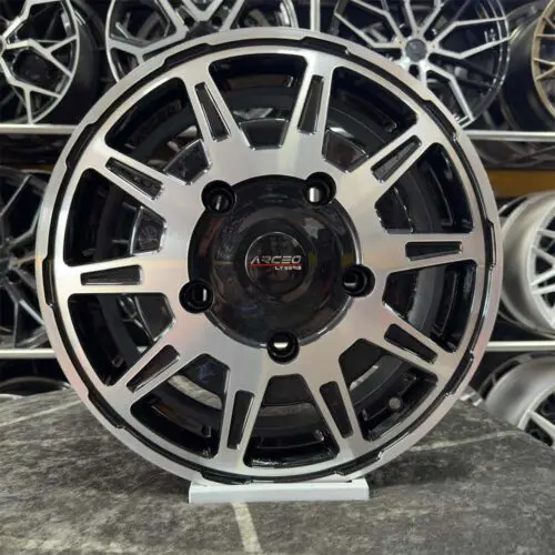 16 inç 5x160 Arceo Siyah Elmas Kesim Jant Modeli (4 Adet)