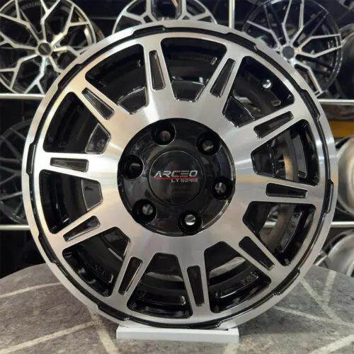 16 inç 6x130 Arceo Siyah Elmas Kesim Jant Modeli (4 Adet)