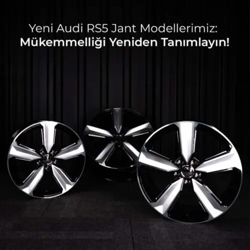 19 inç 5x112 Audi RS5 Orjinal Kalıp Siyah Jant Modeli (4 Adet)