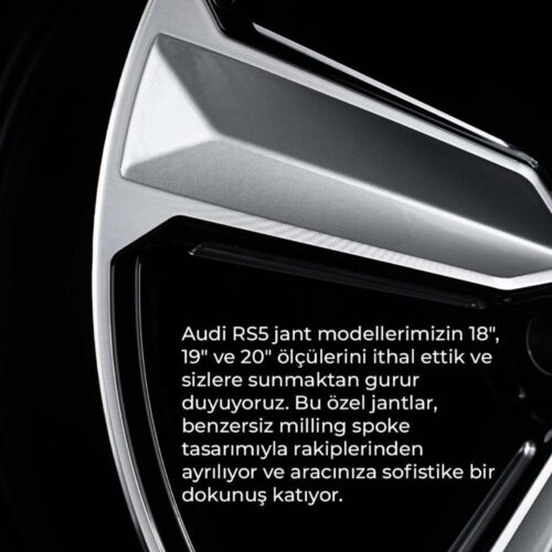 18 inç 5x112 Audi RS5 Orjinal Kalıp Siyah Jant Modeli (4 Adet) 18 inç 5x112 Audi RS5 Orjinal Kalıp Siyah Jant Modeli (4 Adet)