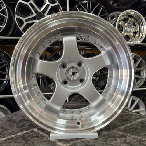 16 inç 4x100 SSR 9-10 Ofset Krom Jant Gümüş Jant Modeli (4 Adet)