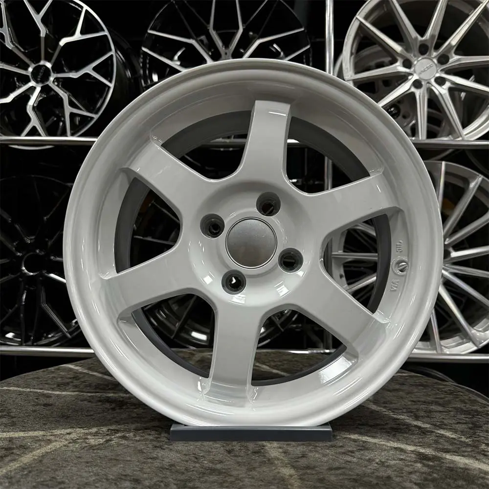 15 inç 4x100 Volk T37 Beyaz Jant Modeli (4 Adet)