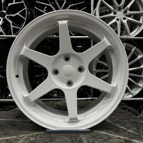 17 inç 4x108 Volk T37 65.1 Göbek Beyaz Jant Modeli (4 Adet)