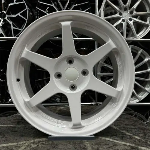17 inç 4x108 Volk T37 65.1 Göbek Beyaz Jant Modeli (4 Adet)