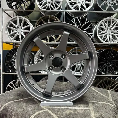 17 inç 4x108 Volk T37 65.1 Göbek Gun Metal Jant Modeli (4 Adet)