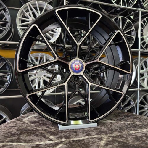 19 inç 5x112 HRE FF10 Siyah Elmas Kesim Jant Modeli (4 Adet)