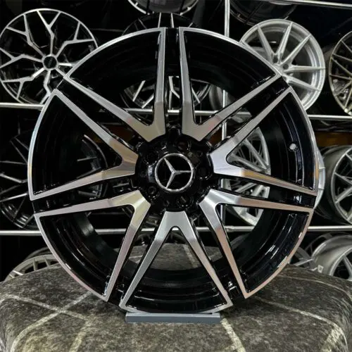 19 inç 5x112 Mercede E Coupe Siyah Elmas Kesim Jant Modeli (4 Adet)