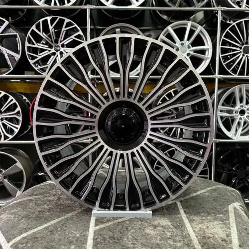 16 inç 5x112 Mercedes Siyah Elmas Kesim Jant Modeli (4 Adet)