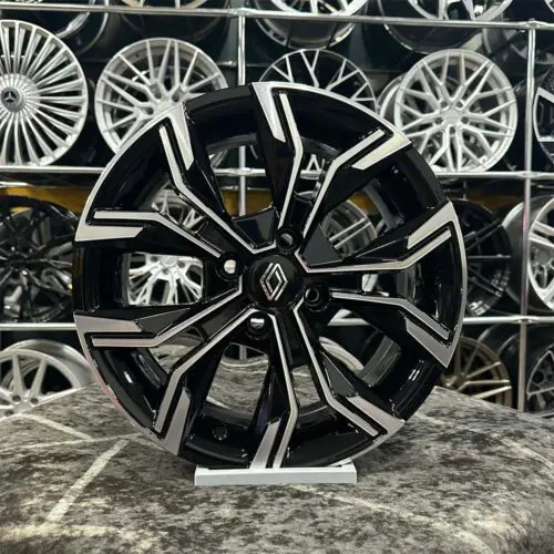 17 inç 4x100 Clio İcon Siyah Elmas Kesim Jant Modeli (4 Adet)
