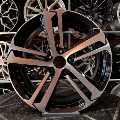 17 inç 5x108 Peugeot Citroen Siyah Elmas Kesim Jant Modeli (4 Adet)