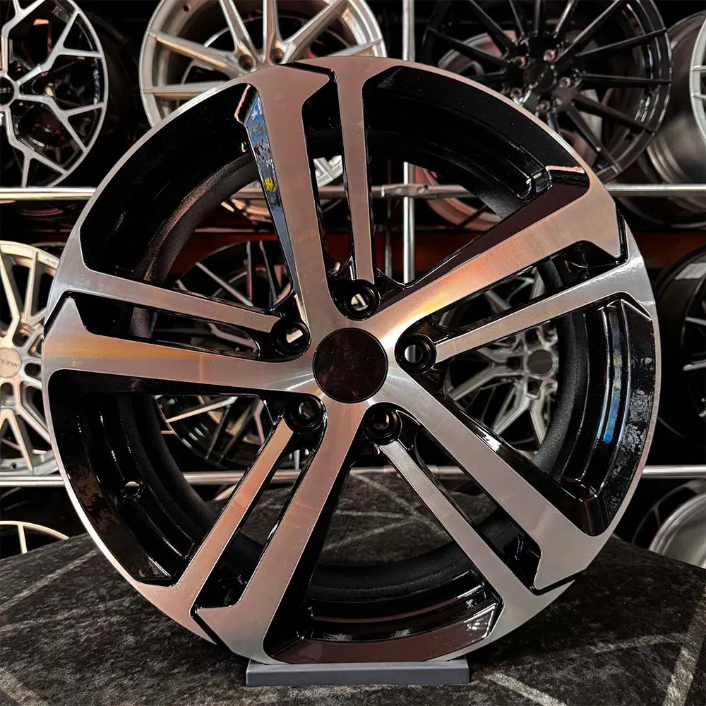 17 inç 5x108 Peugeot Citroen Siyah Elmas Kesim Jant Modeli (4 Adet)