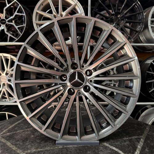 18 inç 5x112 Mercedes Gun Metal Elmas Kesim Jant Modeli (4 Adet)