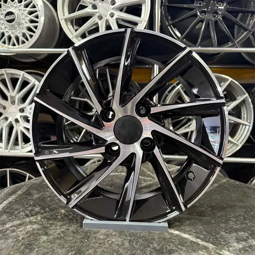 14 inç 4x100 Clio Siyah Elmas Kesim Jant Modeli (4 Adet)