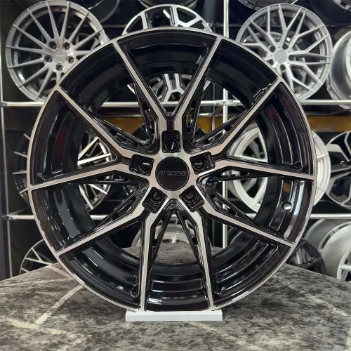 18 inç 5x112 Arceo Marseille Siyah Elmas Kesim Jant Modeli (4 Adet)
