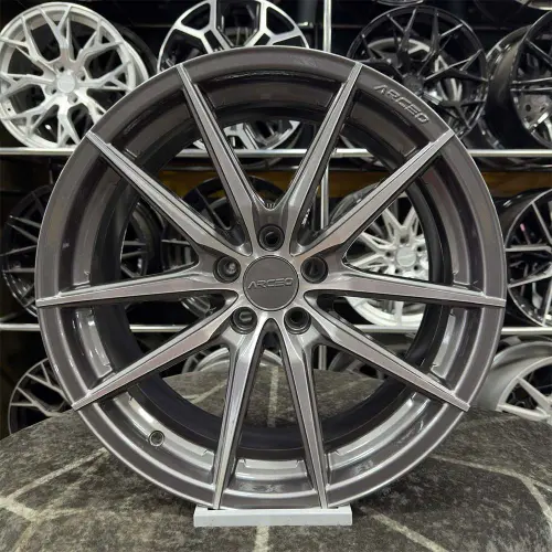 18 inç 5x112 Arceo Monaco Gun Metal Elmas Kesim Jant Modeli (4 Adet)