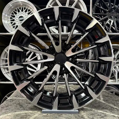 18 inç 5x112 VW Audi Siyah Elmas Kesim Jant Modeli (4 Adet)