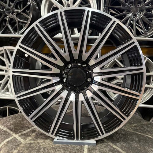 19 inç 5x112 Mercedes Siyah Elmas Kesim Jant Modeli (4 Adet)