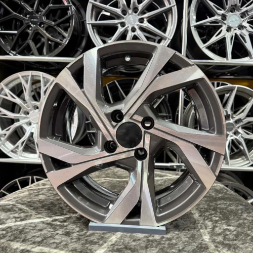 17 inç 4x100 Clio Rs Gun Metal Elmas Kesim Jant Modeli (4 Adet)