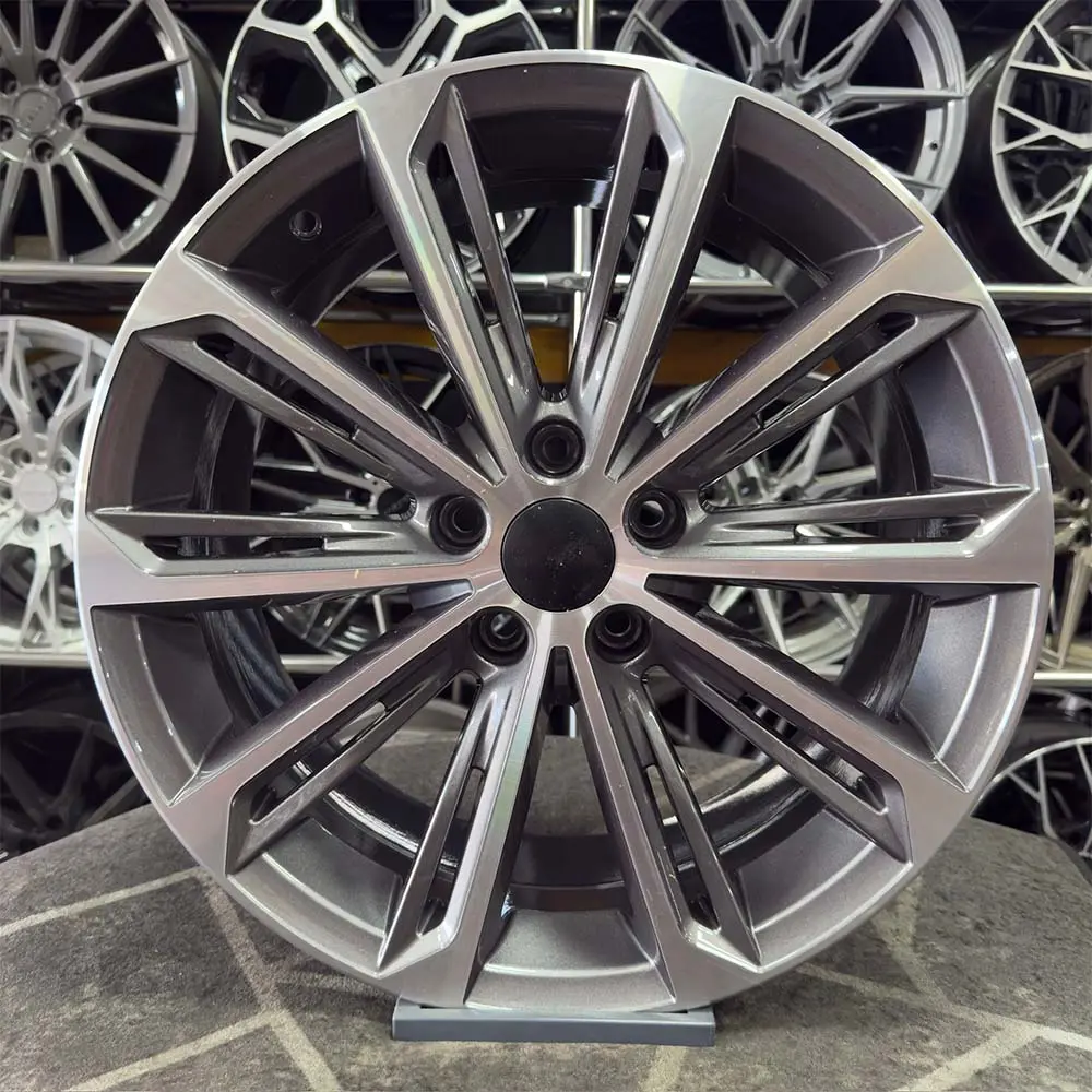 18 inç 5x112 Verona Gun Metal Elmas Kesim Jant Modeli (4 Adet)