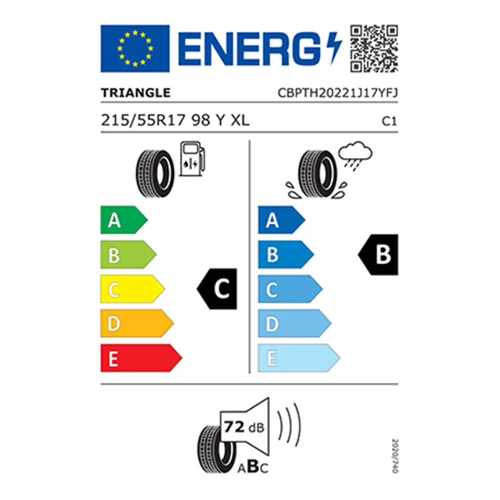 215/55 R17 98Y XL Triangle EffeXSport TH202 Yazlık Lastik 2024 Üretim