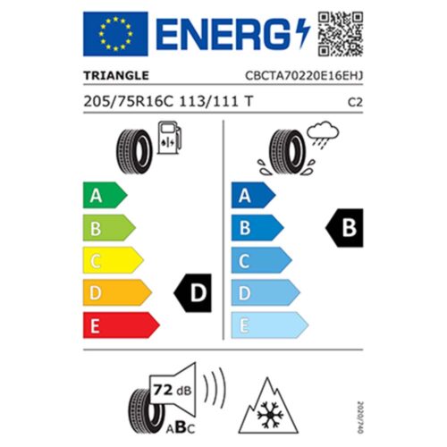 205/75 R16 C 113/111T 10PR Triangle Seasonx Van TA702 4 Mevsim Lastik 2024 Üretim