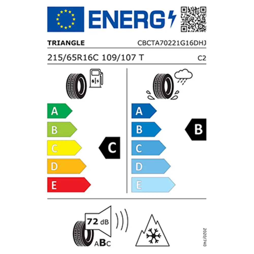 215/65 R16 C 109/107T 8PR Triangle Seasonx Van TA702 4 Mevsim Lastik 2024 Üretim