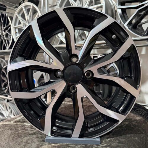 15 inç 4x100 İcon Siyah Elmas Kesim Jant Modeli (4 Adet)